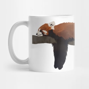 Red Panda Snoozing on a Tree Branch Mug